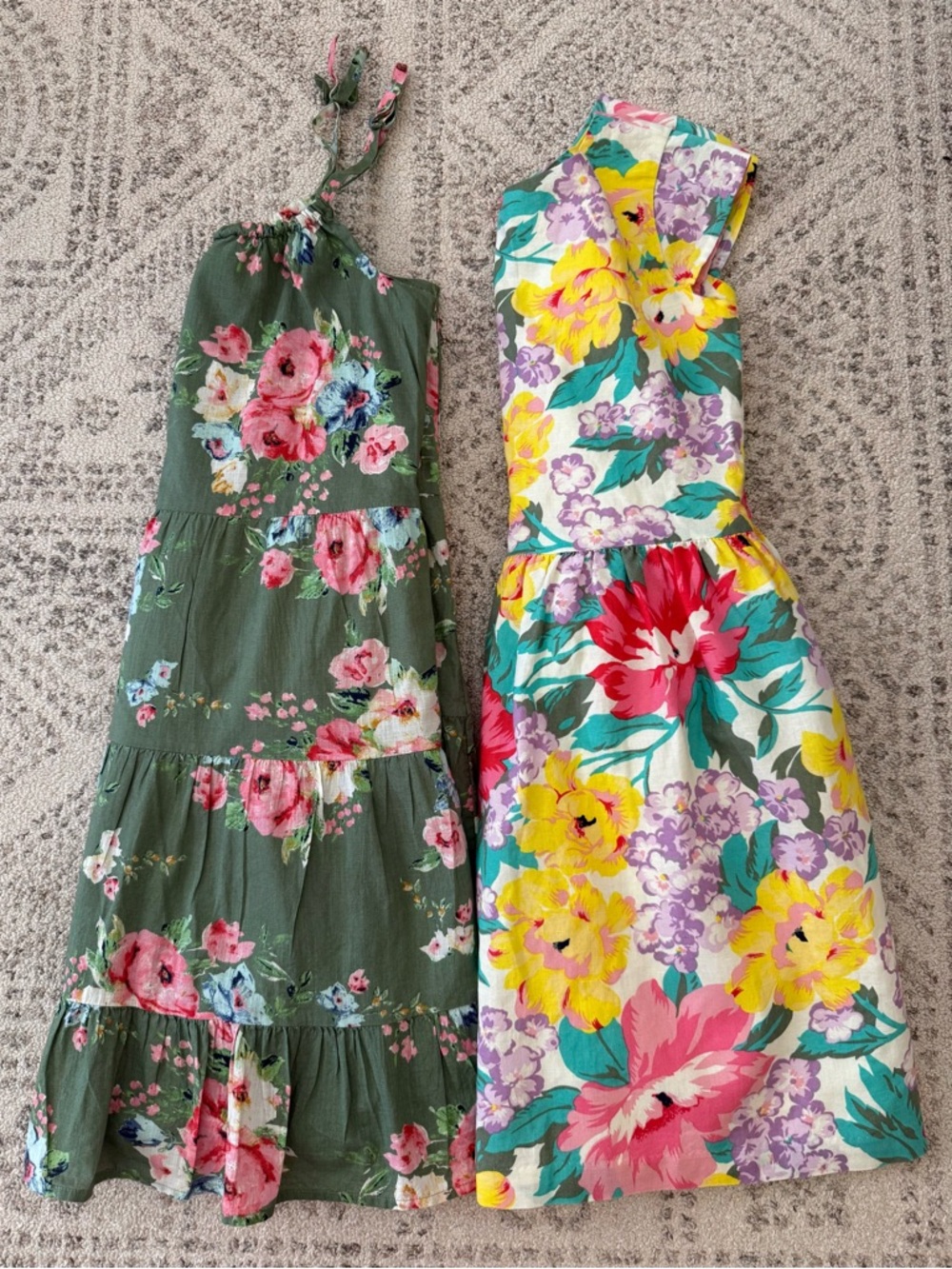 NWT Gap Kids Lot of 2 Dresses Sz XL(12) Floral Print